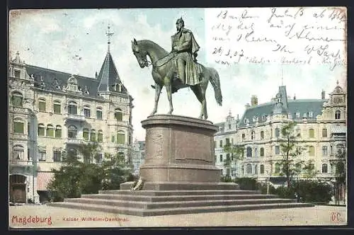 AK Magdeburg, Kaiser Wilhelm-Denkmal