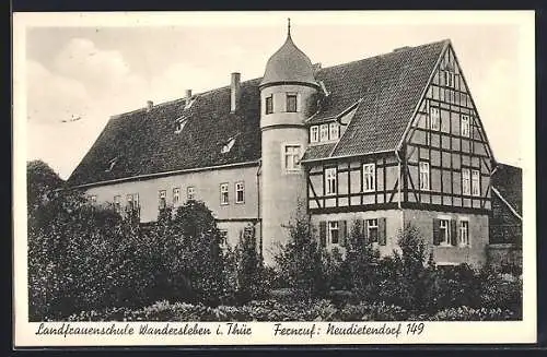 AK Wandersleben /Thür., Blick auf die Landfrauenschule