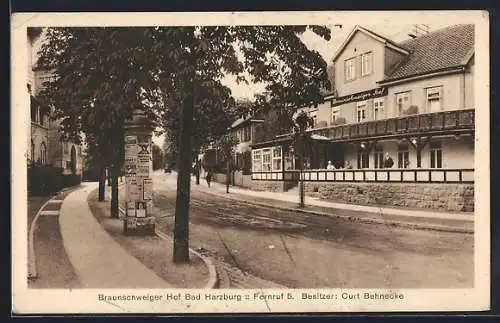 AK Bad Harzburg, Hotel BRaunschweiger Hof von Curt Behnecke