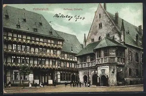 AK Halberstadt, Rathaus am Fischmarkt