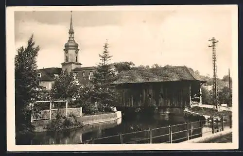 AK Bad Sulza, Partie an der Ilmbrücke