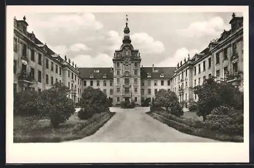 AK Zerbst, Ehemaliges Schloss aufgenommen vor der Zerstörung