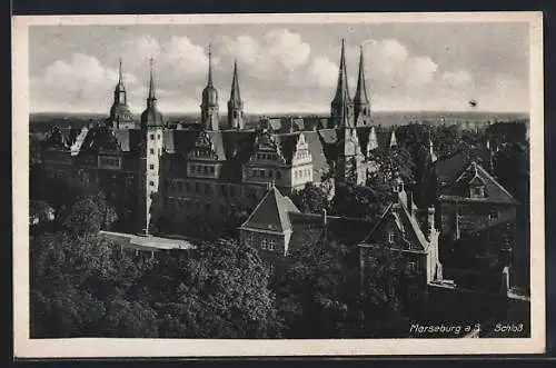 AK Merseburg, Blick auf Schloss