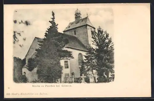 AK Pomssen, Blick auf die Kirche