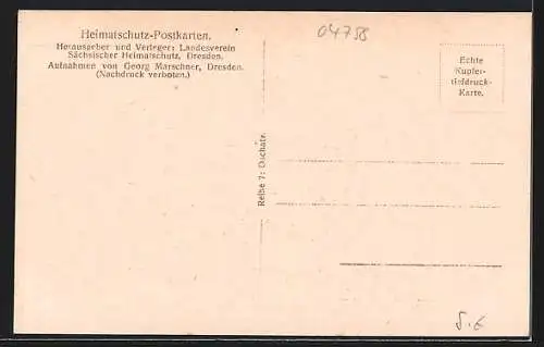 AK Oschatz, Volkskindergarten untere Promenade