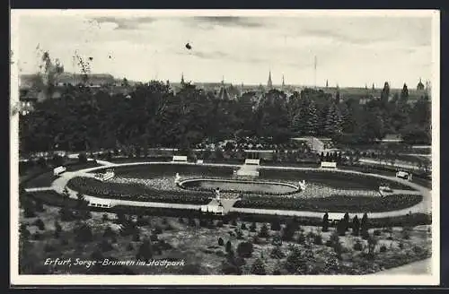 AK Erfurt, Sorge-Brunnen im Stadtpark