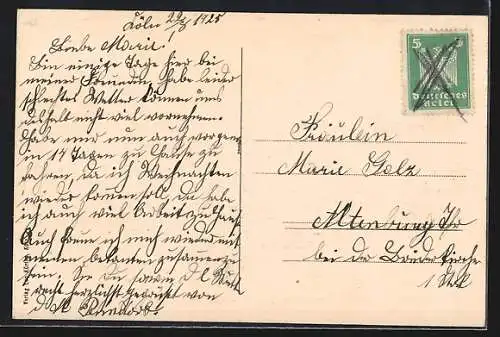 AK Köln-Neustadt, Strasse Kaiser-Wilhelm-Ring mit Denkmal