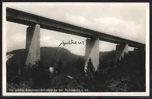 AK Siebenlehn, die grösste Reichsautobahnbrücke