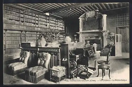 AK Ménetou-Salon, Le Chateau - La Bibliotheque