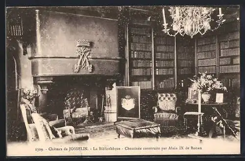 AK Josselin, Le Château, La Bibliothèque