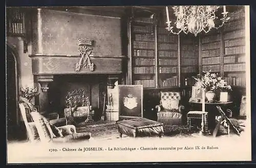 AK Josselin, Le Château, La Bibliothèque