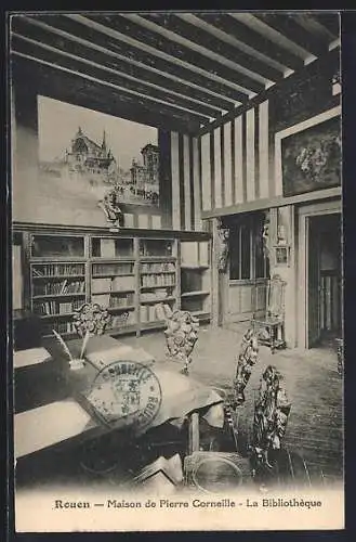 AK Rouen, Maison de Pierre Corneille, La Bibliothèque