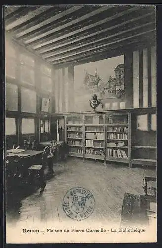 AK Rouen, Maison de Pierre Corneille, La Bibliothèque