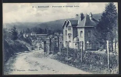 AK Bouillon, Panorama et Château Loire