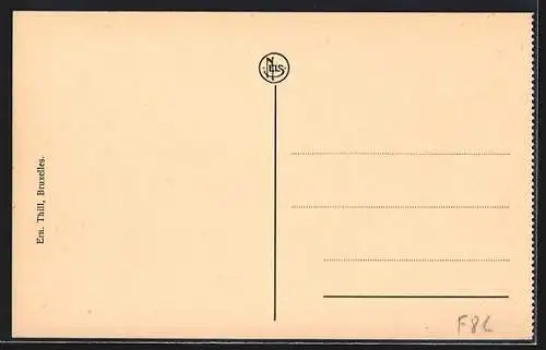 AK Botassart-s-Semois, Villa Saint-Servais, Excursionnistes