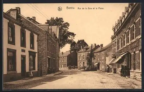 AK Bertrix, Rue de la Gare et la Poste