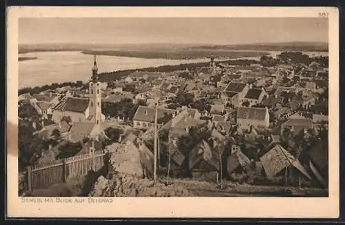 AK Semlin, Gesamtansicht mit Blick auf Belgrad