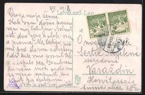 AK Maramarossziget, Latkepe, Gesamtansicht mit Hauptplatz