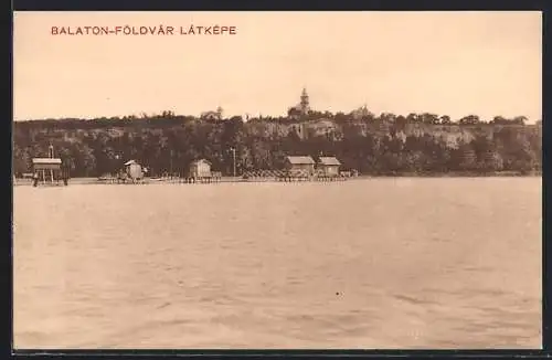 AK Balaton-Földvár, Látképe