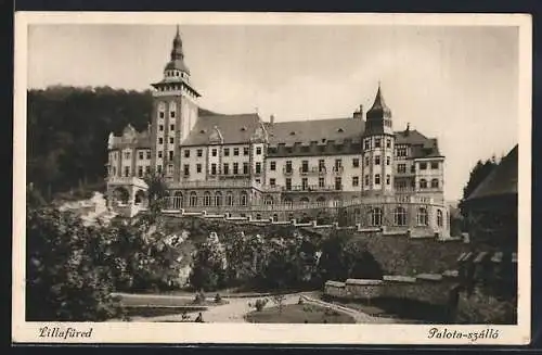 AK Lillafüred, Nord-Seite des Palast-Hotels