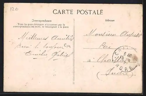 AK Gagny, Rue de la Gare avec des passants et des maisons alignées