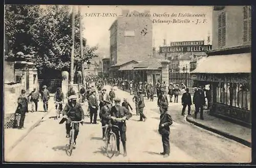 AK Saint-Denis, La sortie des ouvriers des Établissements Delaunay-Belleville