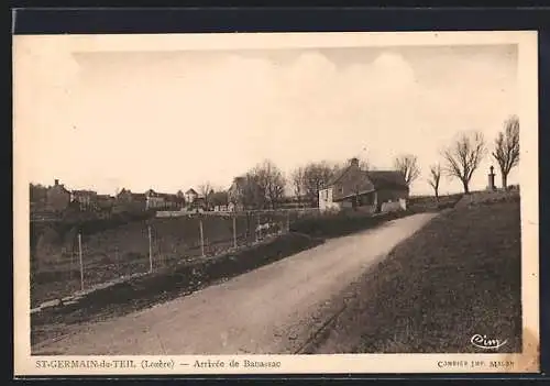 AK Saint-Germain-du-Teil, Arrivée de Banassac