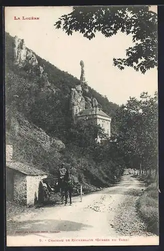 AK Rocheblave, Château et Route pittoresque dans les Gorges du Tarn