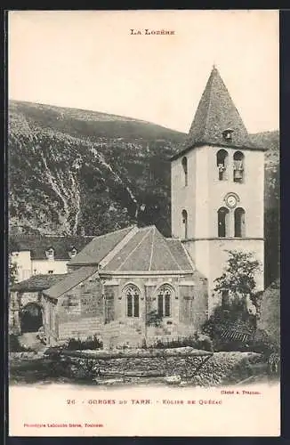 AK Quézac, Église dans les Gorges du Tarn