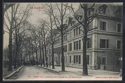 AK Mende, L`Hôtel des Postes et le boulevard