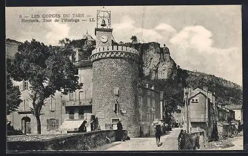 AK Meyrueis, Tour de l`Horloge dans les Gorges du Tarn