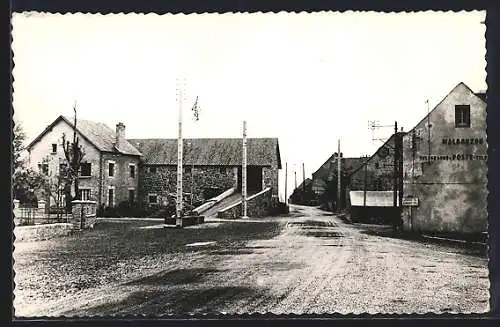 AK Malbouzon, La Poste et la Fontaine, Route d`Aumont