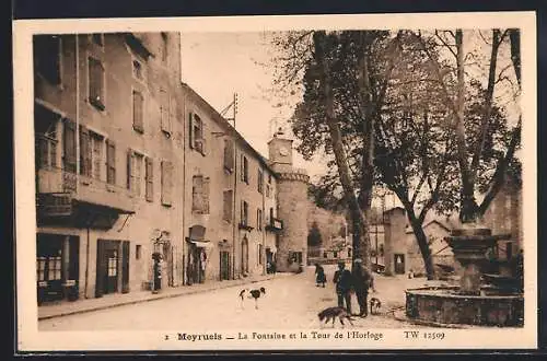 AK Meyrueis, La Fontaine et la Tour de l`Horloge