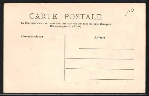 AK Mende, Place d`Angiran avec statue équestre et bâtiments environnants