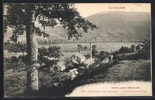 AK Lamothe, près Banassac, L`Usine Doumergue et paysage bucolique