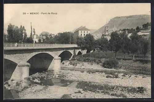 AK Mende, Pont de Roup et paysage environnant