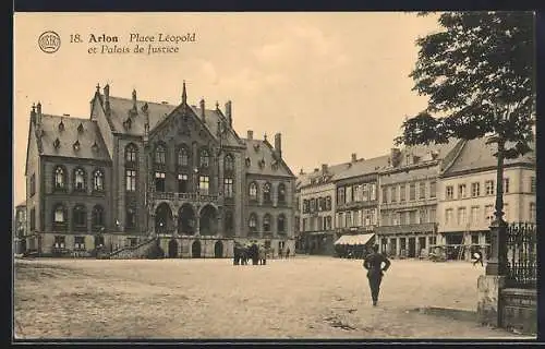 AK Arlon, Place Léopold et Palais de Justice