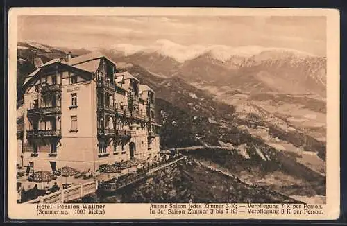 AK Semmering, Hotel-Pension Wallner