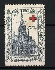 Reklamemarke Rouen, Société Francaise de Secours aux Blessés Militaires, Rotes Kreuz