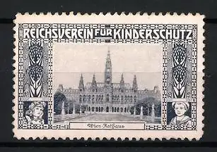 Reklamemarke Wien, Reichsverein für Kinderschutz, Rathaus