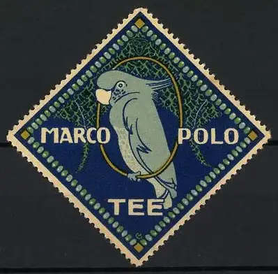 Reklamemarke Marco Polo Tee, Kakadu