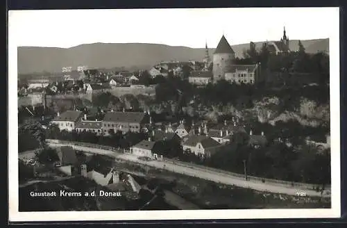 AK Krems a. d. Donau, Teilansicht mit Strassenpartie