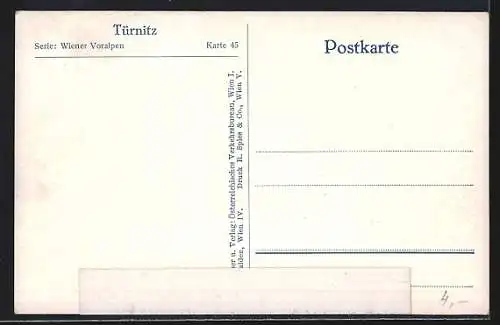 AK Türnitz, Ortsansicht im Winter