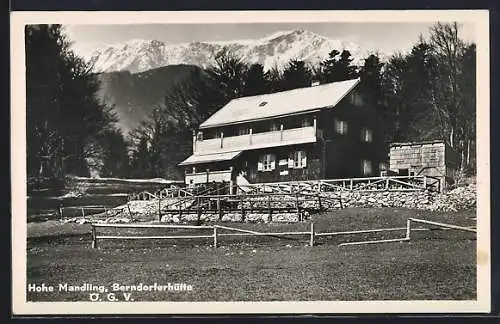 AK Berndorferhütte, Berghütte und Hohe Mandling