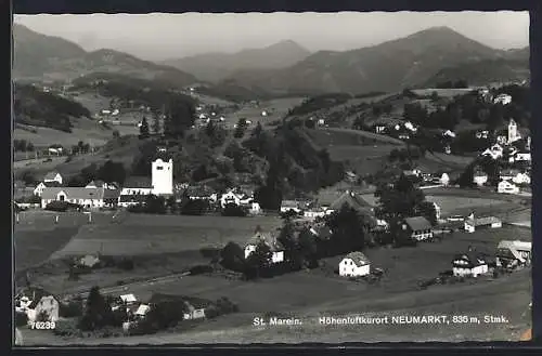 AK Neumarkt /Stmk., St. Marein, Teilansicht mit Kirche