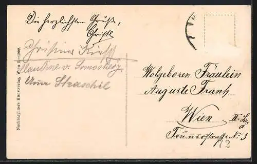 AK Maria-Zell, Teilansicht mit Kirche