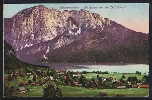 AK Alt-Aussee, Salzkammergut, Teilansicht mit der Trisselwand