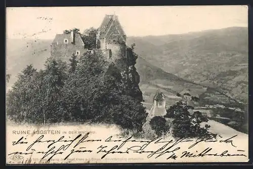 AK Aggstein in der Wachau, Ruine Aggstein