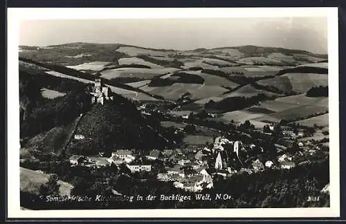 AK Kirchschlag /N. Oe., Ortsansicht aus der Vogelschau