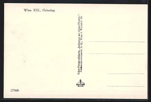 AK Wien XIX, Strassenpartie, Kirche, Auto